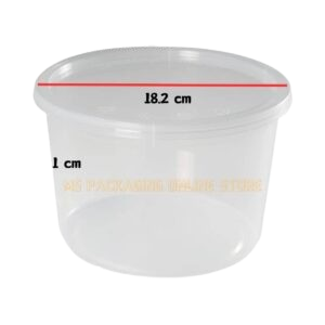 2300ml Round Family Size Container - 150pcs